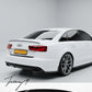 Audi A6 C7 rear boot trunk lip spoiler wing S3 style gloss black
