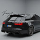 Audi A6 Avant gloss black rear roof boot spoiler wing