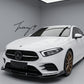 Mercedes A Class A200 sedan gloss black front lip splitter
