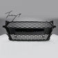 Audi TT 2014 to 2019 gloss black honeycomb RS style badgeless front grille
