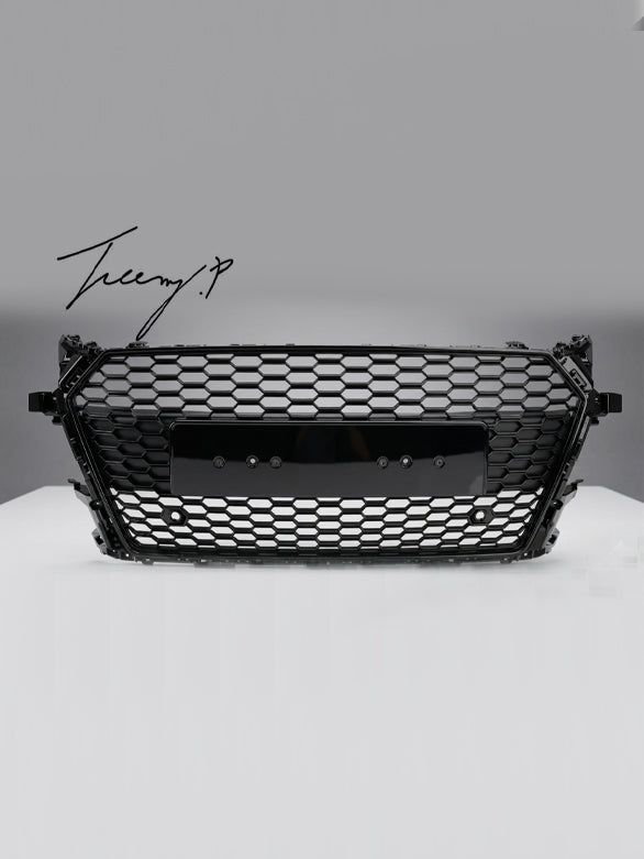 Audi TT 2014 to 2019 gloss black honeycomb RS style badgeless front grille
