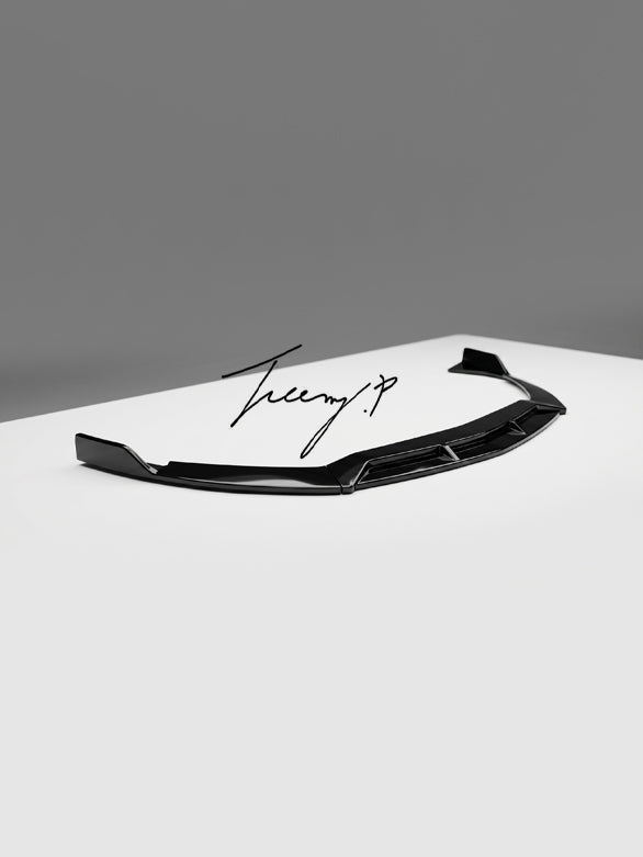 Mercedes A Class A200 sedan gloss black front lip splitter
