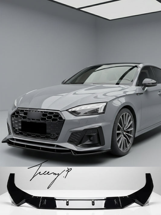 Audi A5 S Line S5 F5 8W6 B9.5 facelift gloss black front splitter lip
