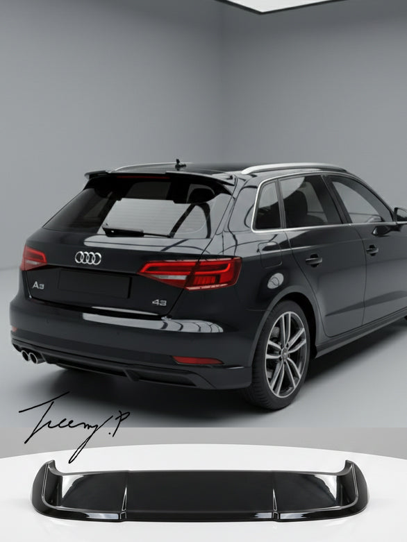 Audi A3 8V 2014-2020 Hatchback Rear Roof Spoiler Wing Splitter
