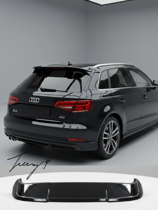 Audi A3 8V 2014-2020 Hatchback Rear Roof Spoiler Wing Splitter
