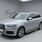 OEM-design aluminum and ABS side step running boards installed on a 2016-2023 Audi Q7 (4M)
