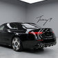 Gloss black rear boot trunk lip spoiler wing for Mercedes S Class W223 2020 and newer
