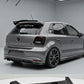 VW POLO 2009 - 2018 BATMAN STYLE REAR SPOILER GLOSS BLACK