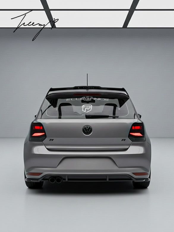 VW POLO 2009 - 2018 BATMAN STYLE REAR SPOILER GLOSS BLACK