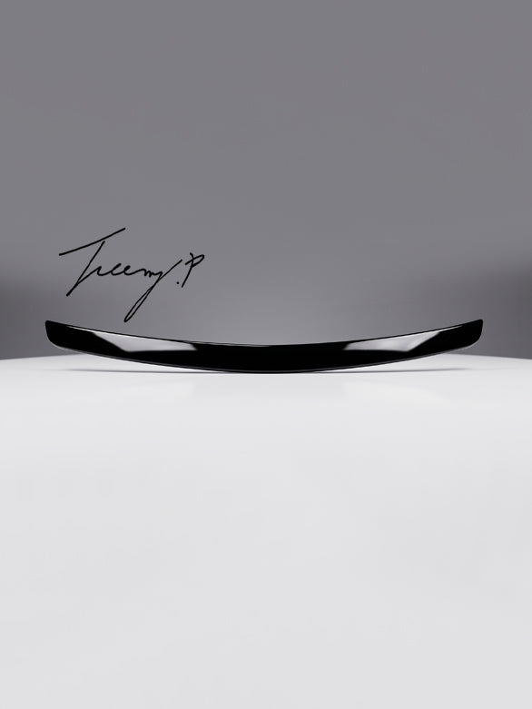 Gloss black rear boot trunk lip spoiler wing for Mercedes S Class W223 2020 and newer
