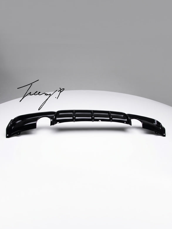 gloss black performance rear bumper diffuser for BMW 3 Series F30 F35 2012 to 2018

