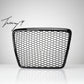 Audi A6 C6 RS6 style gloss black honeycomb front grille
