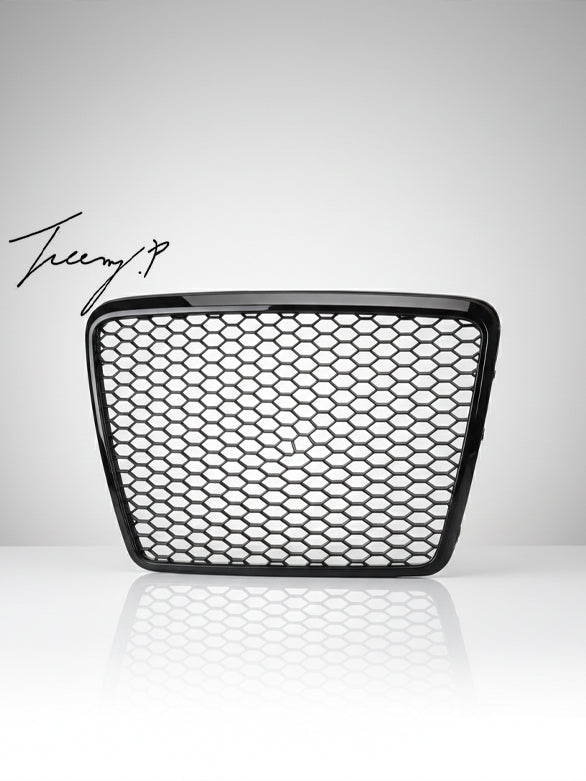 Audi A6 C6 RS6 style gloss black honeycomb front grille
