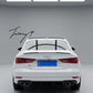 Gloss black rear boot trunk spoiler lip wing installed on a 2010-2018 Audi A7 Sedan (Sportback)