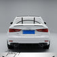 Gloss black rear boot trunk spoiler lip wing installed on a 2010-2018 Audi A7 Sedan (Sportback)