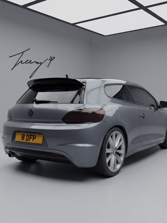 Volkswagen Scirocco Mk3 2008-2014 rear gloss black OS Style roof spoiler wing