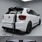 Gloss black Oettinger style rear roof spoiler OEM fit for VW Polo MK6 AW 2018 and newer
