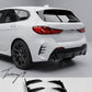 BMW 1 Series F40 2019-2024 Gloss Black Rear Canards Bumper Side Fins