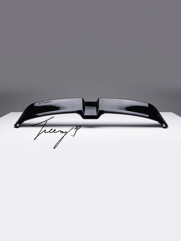 Gloss black Oettinger style rear roof spoiler OEM fit for VW Polo MK6 AW 2018 and newer
