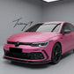VW Golf MK8 GTI gloss black front lip splitter spoiler aggressive sporty styling

