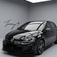Gloss black side skirt extensions for VW Golf MK7 and MK7.5 R Line 2013 to 2020
