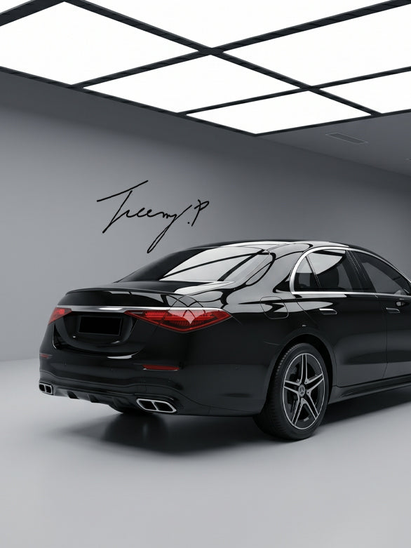MERCEDES BENZ E CLASS W214 2024+ AMG STYLE GLOSS BLACK REAR SPOILER BODYKIT
