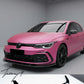 VW Golf MK8 GTI gloss black front lip splitter spoiler aggressive sporty styling
