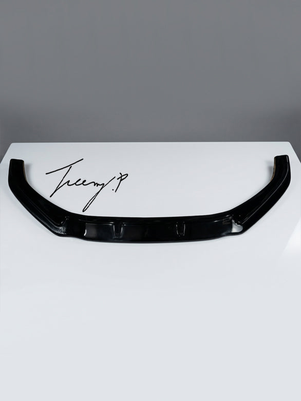 Audi A4 B9 S Line gloss black front splitter lip 2016 to 2023 sporty low profile design
