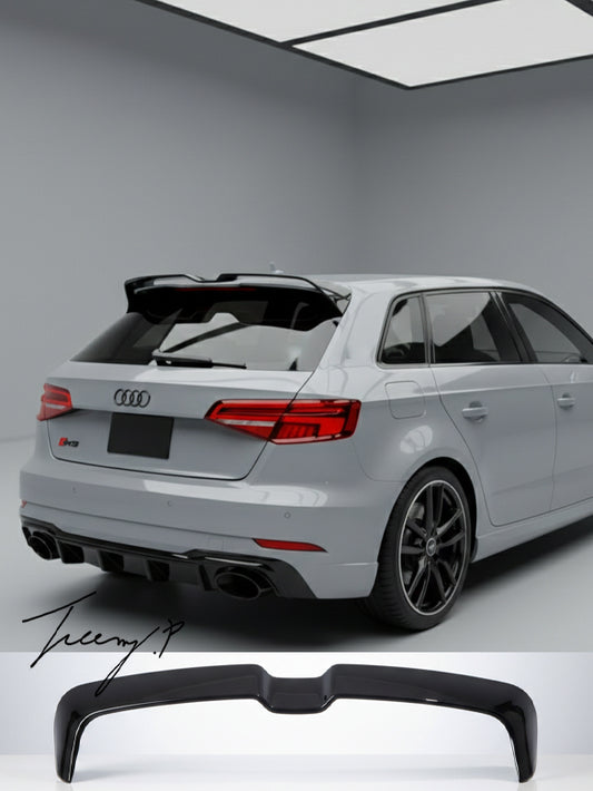 Audi A3 8V hatchback rear roof spoiler lip Oettinger style
