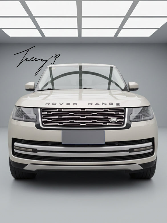 Gloss black 2023 style front grille for Range Rover Vogue L405 facelift 2018 to 2022
