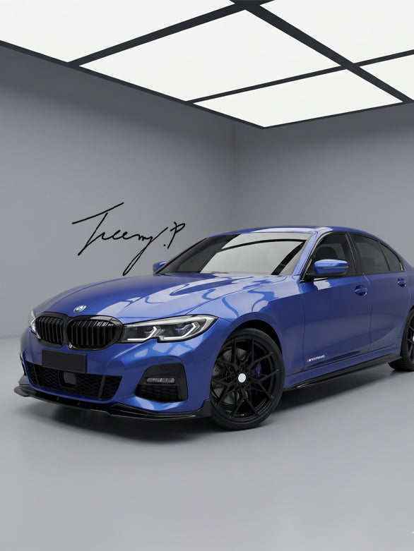 BMW 3 Series G20 M Performance gloss black side skirt lip blade extensions sleek sporty upgrade