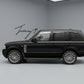 OE style black side steps running boards for Range Rover Vogue L322 2002 to 2012
