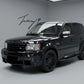 All-black side step running boards installed on a 2005-2013 Range Rover Sport (L320)