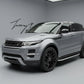 Aluminum side step running boards installed on a 2011-2018 Range Rover Evoque Dynamic (L538)