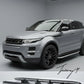 Aluminum side step running boards installed on a 2011-2018 Range Rover Evoque Dynamic (L538)