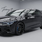 Gloss black side skirt blades for VW Golf R MK8
