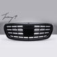 Matte black grille with night vision slot for Mercedes S Class W222 Saloon 2014 to 2020
