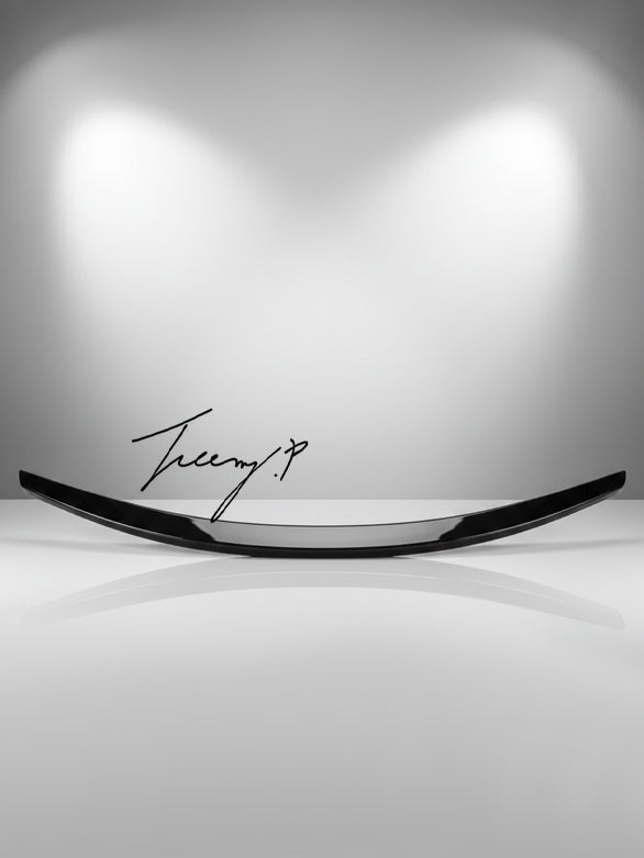 Gloss black rear trunk boot lip spoiler wing for Tesla Model S sedan 2012 to 2023
