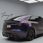 Blade style gloss black rear boot trunk lip spoiler wings for Tesla Model Y 2021 and newer
