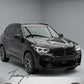 MP style gloss black front bumper splitter lip for BMW X3M F97 and X4M F98 2017 to 2021
