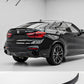 Gloss black rear boot spoiler lip for BMW X6 F16 (2014–2019).