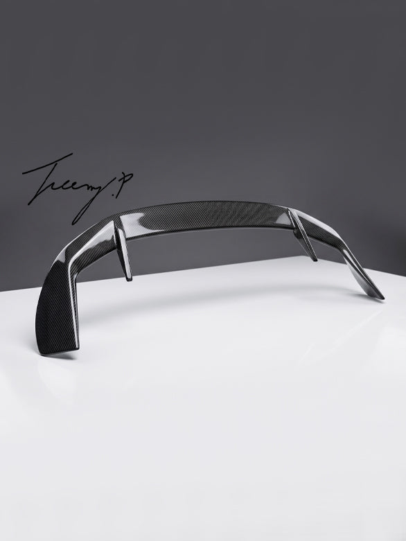 Gloss carbon effect M Performance rear roof spoiler wing lip for BMW X1 U11
