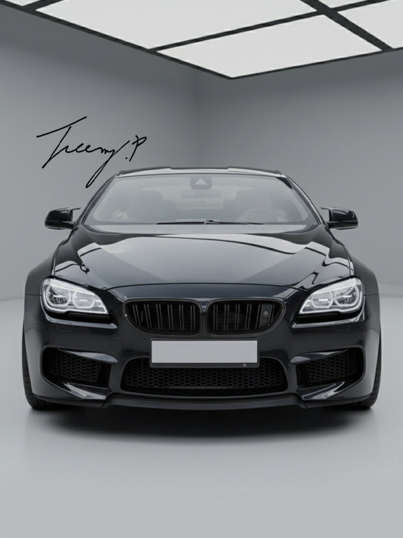 BMW 6 Series F06 F12 F13 gloss black dual kidney grille
