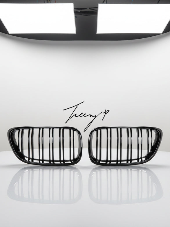 BMW 6 Series F06 F12 F13 gloss black dual kidney grille
