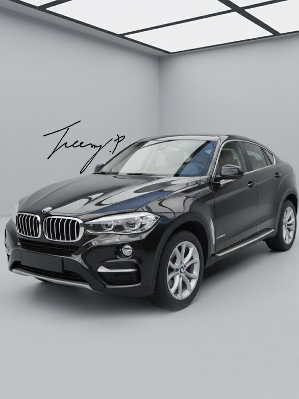 BMW X6 F16 aluminium black OE style running boards
