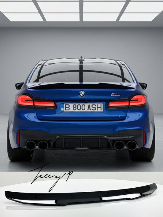 BMW 5 Series G30 PSM style high kick ducktail rear boot spoiler

