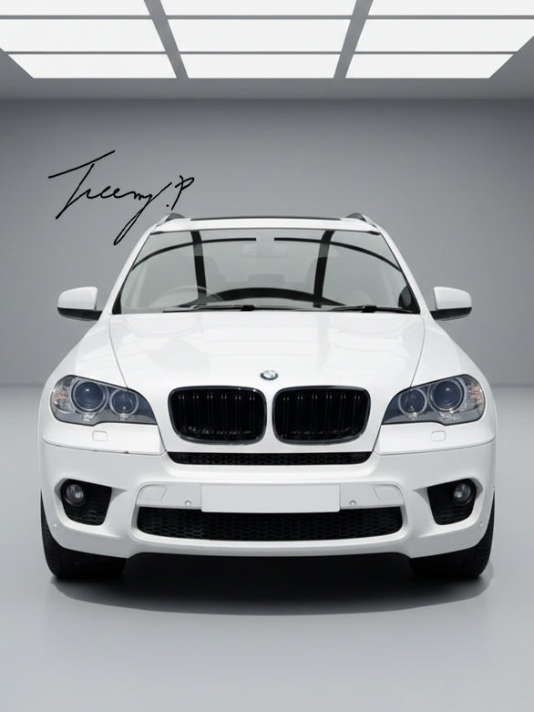BMW X5 E70 X6 E71 gloss black double slat kidney grille
