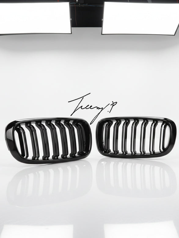 BMW X5 E70 X6 E71 gloss black double slat kidney grille
