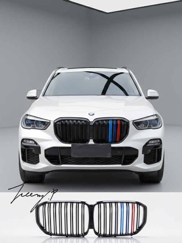 BMW X5 G05 gloss M color dual slat kidney grille
