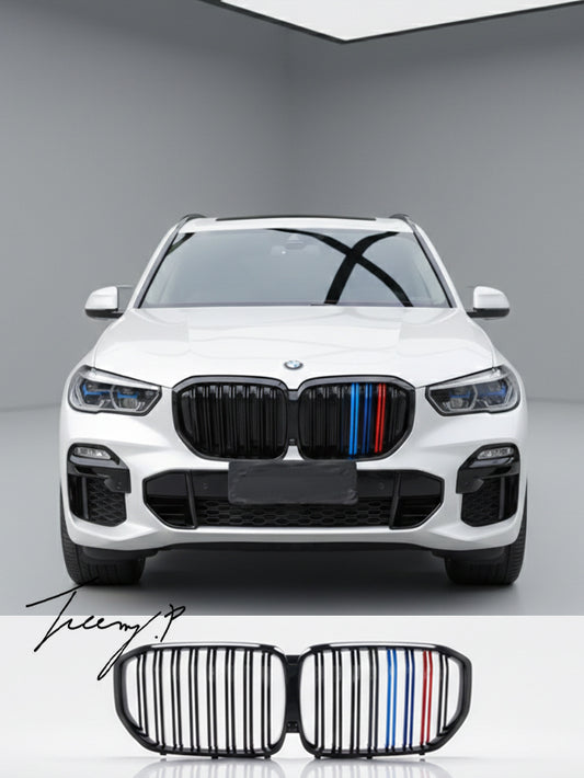 BMW X5 G05 gloss M color dual slat kidney grille
